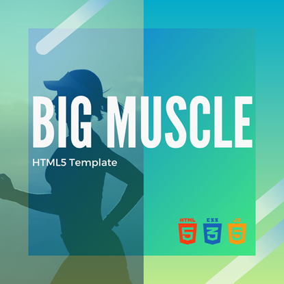 Big Muscle HTML5 Template Cover Image