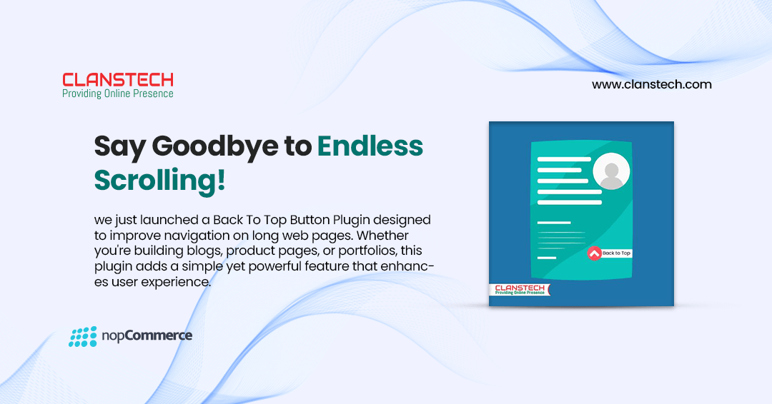 Introducing Our Latest Release - Back To Top Button